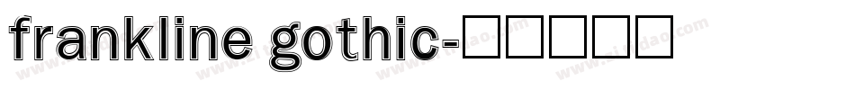 frankline gothic字体转换